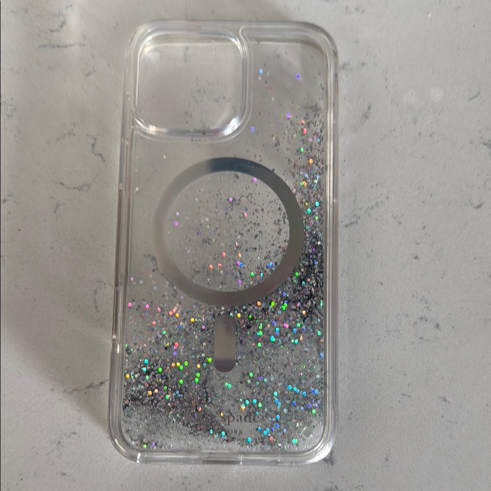 Silver Glitter Phone Case iPhone 16 Pro Max
